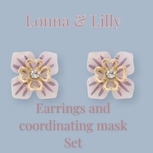 EARRING Set From Lonna & Lilly With Coordinating Face Mask